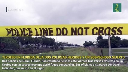 Tiroteo en Florida deja dos policías heridos y un sospechoso muerto