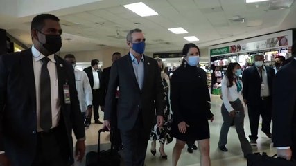 Presidente Abinader llegó a Panamá y detalla su agenda de trabajo