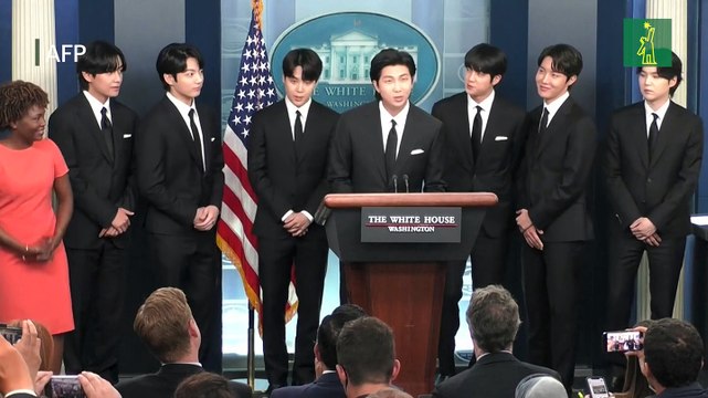 Grupo surcoreano BTS denuncia en la Casa Blanca el racismo contra asiáticos