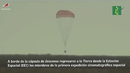 El aterrizaje de la nave tripulada Soyuz MS-18