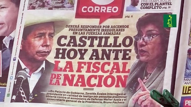 Pedro Castillo es interrogado por Fiscalía de Perú por intromisiones en ascensos militares