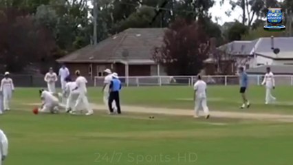 Wild Scenes as Shocking Ugly Brawl Breaks Out During Club Cricket Match in Victoria on Saturday