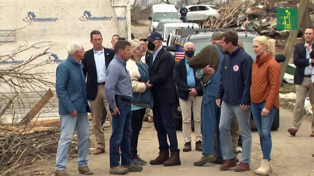 Biden describe la destrucción de los tornados como casi increíble