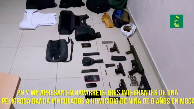 Policía Nacional y el Ministerio Público apresan en Navarrete tres integrantes de una peligrosa banda vinculados a homicidio de niña de 8 años en Moca