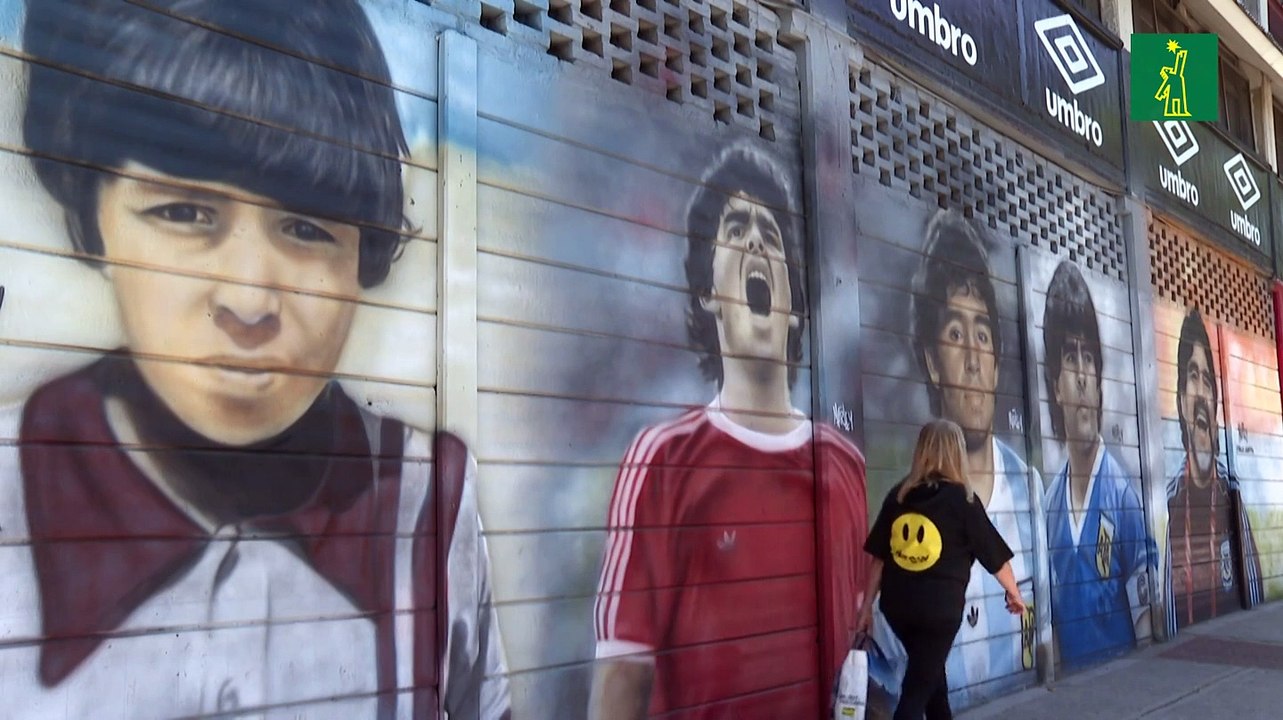 Los mil y un rostros de Maradona inmortalizados en murales de Buenos Aires