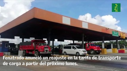 Fenatrado anunció un reajuste en la tarifa de transporte de carga