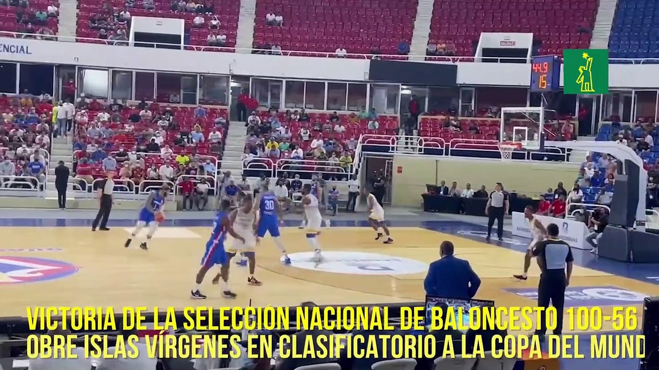 Victoria de la selección nacional de baloncesto 100-56  sobre Islas Vírgenes en clasificatorio a la Copa del Mundo