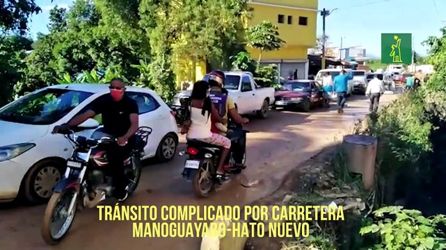 Tránsito complicado por carretera Manoguayabo-Hato Nuevo