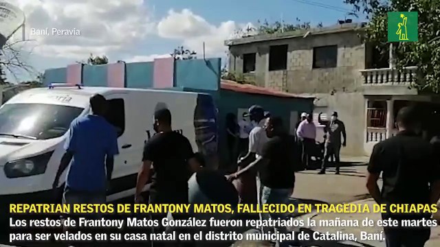 Repatrian restos de Frantony Matos, fallecido en tragedia de Chiapas