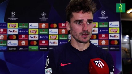 Antoine Griezmann celebra el pase del Atlético en Champions