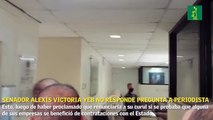 Senador Alexis Victoria Yeb no responde pregunta a periodista