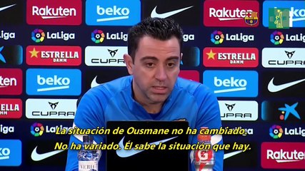 Dembelé entrena con normalidad antes del Alavés
