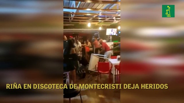 Varios heridos y destrozos dejó como saldo una riña en discoteca de Montecristi