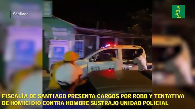 Fiscalía de Santiago presenta cargos por robo y tentativa de homicidio contra hombre sustrajo unidad policial