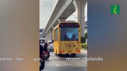 El sangriento bus que recorre Tailandia
