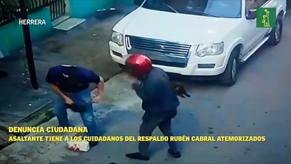 Asaltante en el sector Respaldo Rubén Cabral de Buenos Aires de Herrera tiene a los habitantes de la zona aterrorizados