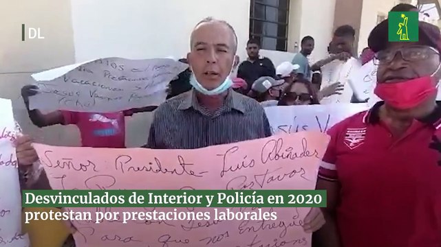 Desvinculados de Interior y Policía en 2020 protestan por prestaciones laborales