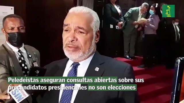 Peledeistas aseguran consultas abiertas sobre sus precandidatos presidenciales no son elecciones