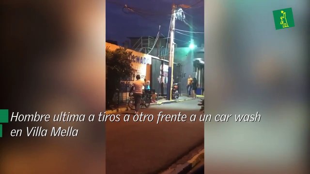 Hombre ultima a tiros a otro frente a un car wash en Villa Mella