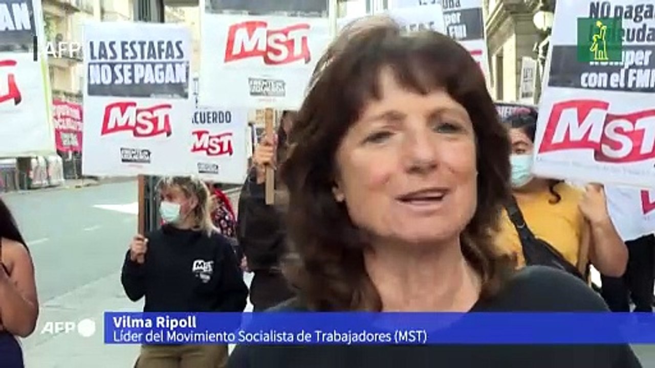 Enfrentamientos frente al Congreso de Argentina durante debate por acuerdo con el FMI