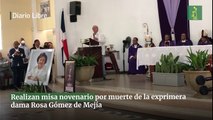 Realizan misa novenario por muerte de la exprimera dama Rosa Gómez de Mejía
