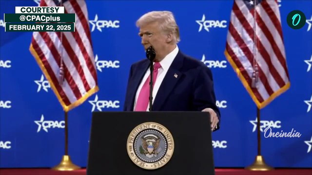 Trump Speaks At CPAC 2025 In DC, Calls Biden 'Stupid President', Demands Repayment From Ukraine