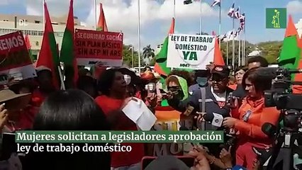Mujeres solicitan a legisladores aprobación ley de trabajo doméstico