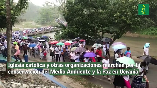 Iglesia católica y otras organizaciones marchan por la conservación del Medio Ambiente y la Paz en Ucrania
