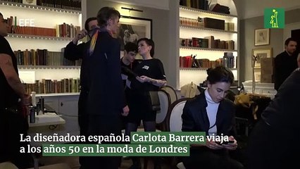 La diseñadora española Carlota Barrera viaja a los años 50 en la moda de Londres