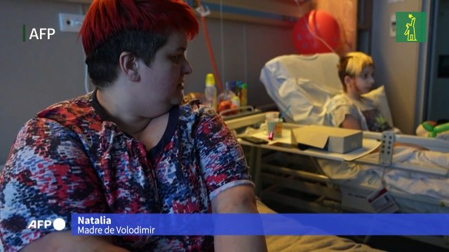 Niños de un hospital pediátrico de Kiev sufren los traumas de la guerra
