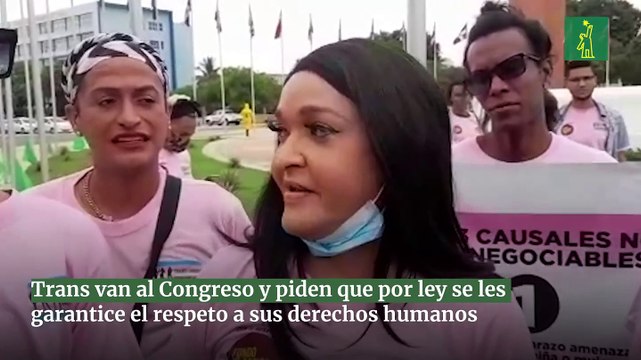 Trans van al Congreso y piden que por ley se les garantice el respeto a sus derechos humanos