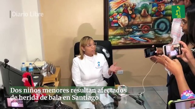 Dos niños menores resultan afectados de herida de bala en Santiago