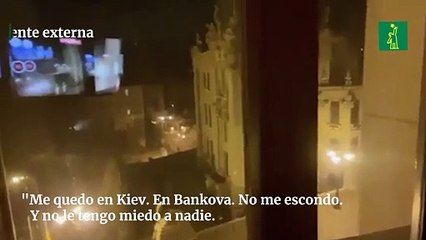 "Me quedo en Kiev y no le tengo miedo a nadie" las palabras de Zelensky, Presidente de Ucrania.