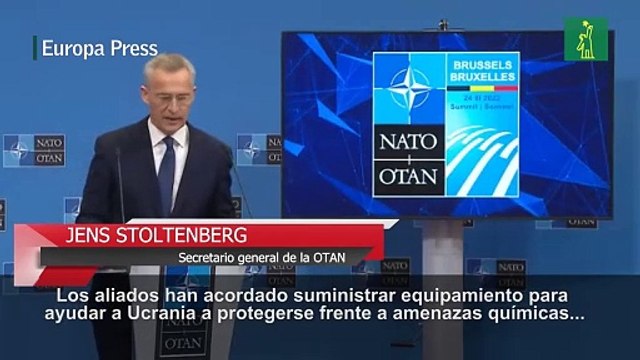 Los líderes de la OTAN pactan equipar a Ucrania contra ataques químicos