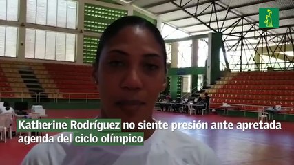 Katherine Rodríguez no siente presión ante apretada agenda del ciclo olímpico