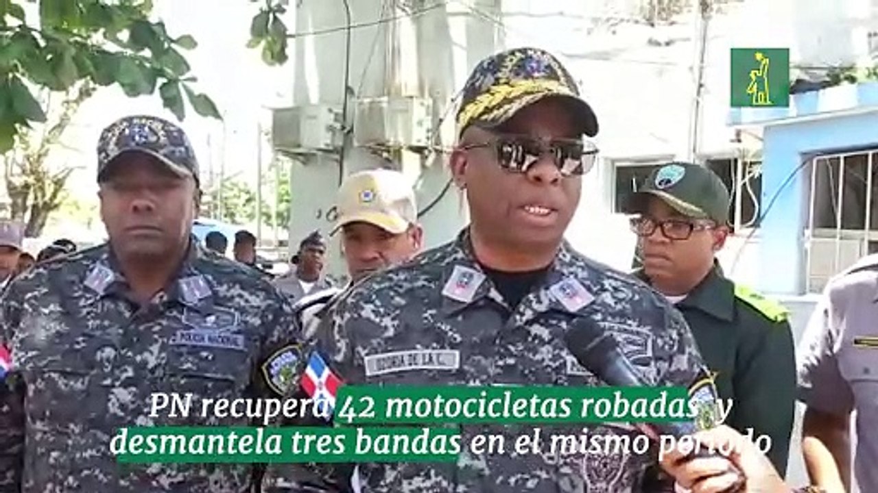 PN recupera 42 motocicletas robadas en menos de un mes y desmantela tres bandas en el mismo periodo