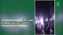 Y el premio es para... ¡RD como el público que más saltó! en concierto de Coldplay