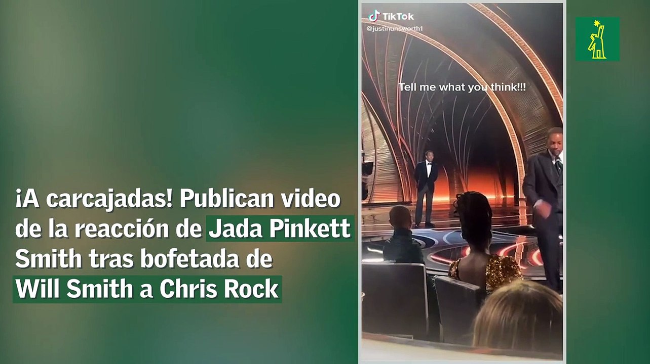 ¡A carcajadas! Publican video de la reacción de Jada Pinkett Smith tras bofetada de Will Smith a Chris Rock