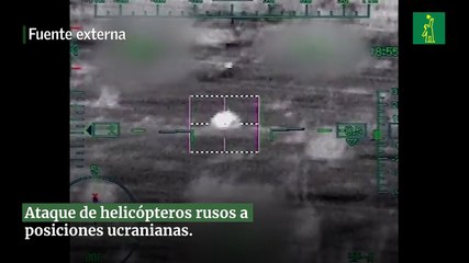 Ataque de helicópteros rusos a posiciones ucranianas