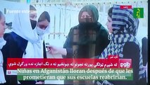 Talibanes afganos cierran escuelas para chicas horas después de abrir