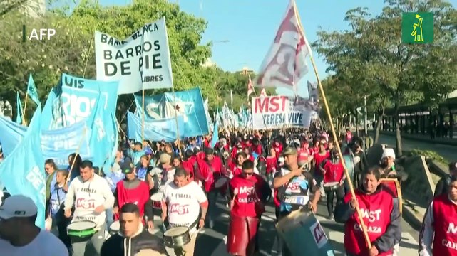Marcha en Argentina por más trabajo y mejores salarios frente a una inflación desbordada