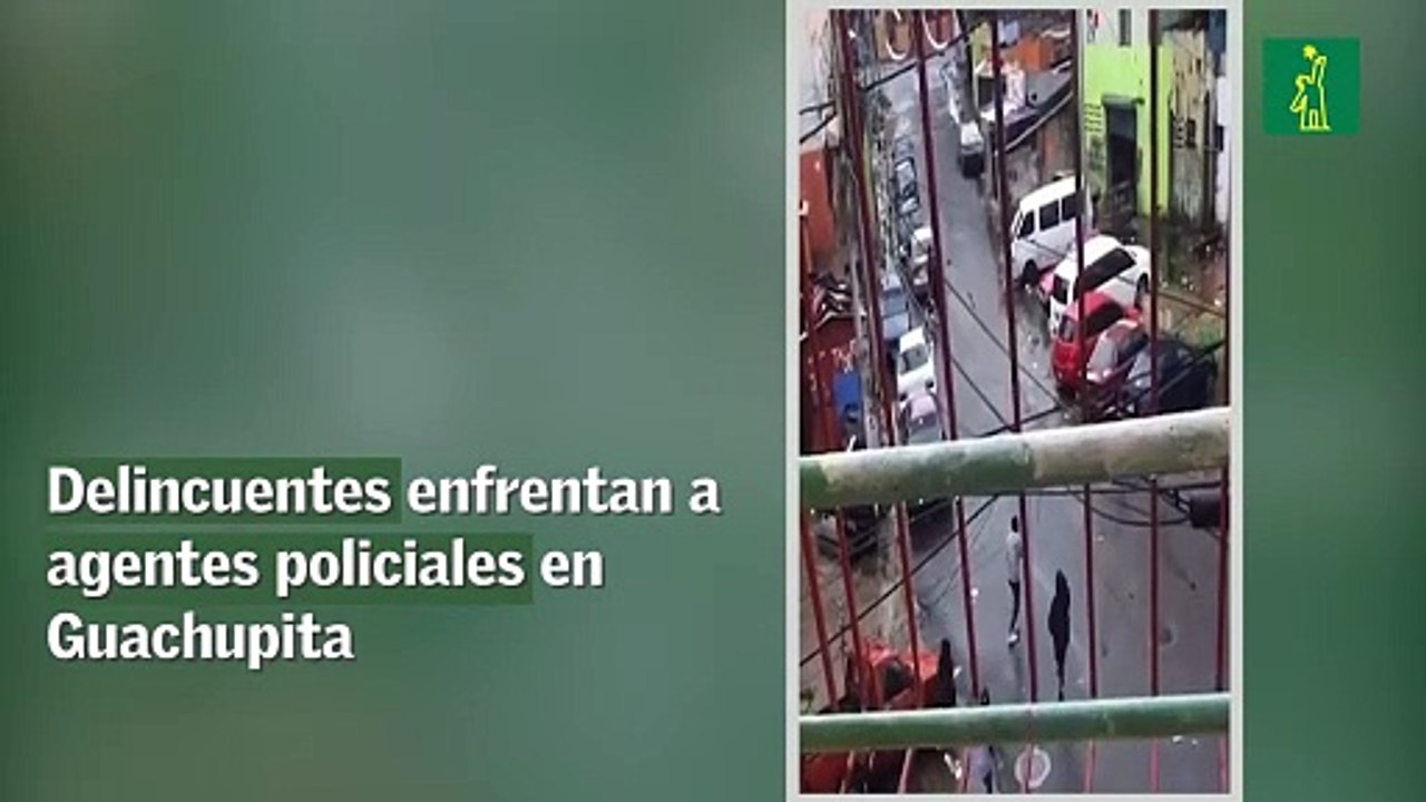 Delincuentes enfrentan a agentes policiales en Guachupita