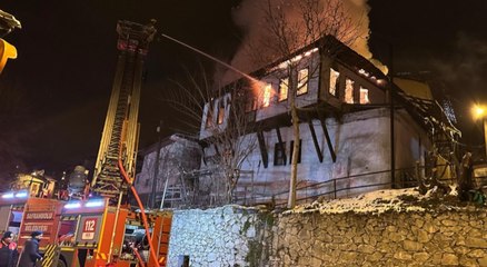 Safranbolu'da tarihi konak yandı
