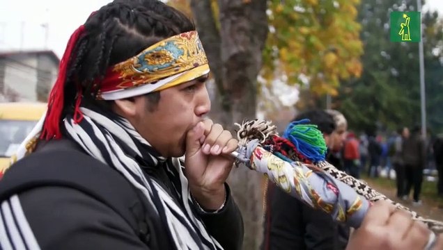 Decenas de mapuches defienden a sus presos políticos en el inicio del estado de emergencia en Chile