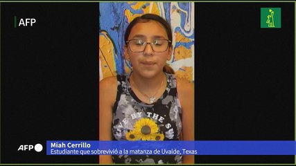 Niña cuenta al Congreso de EEUU cómo fingió estar muerta para sobrevivir a masacre en Texas