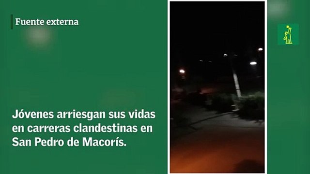 Jóvenes arriesgan sus vidas en carreras clandestinas en San Pedro de Macorís