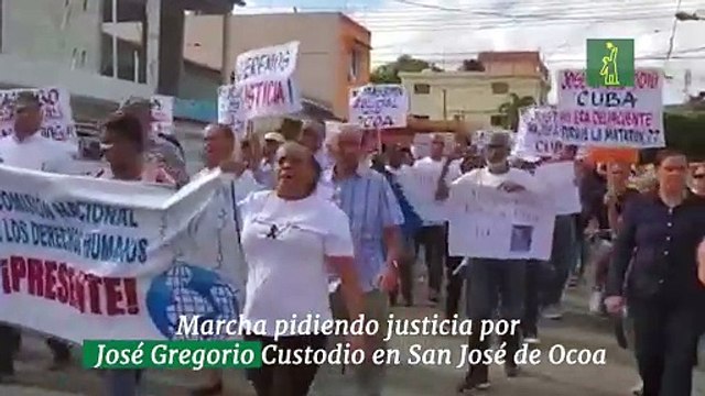 Marcha pidiendo justicia por José Gregorio Custodio en San José de Ocoa
