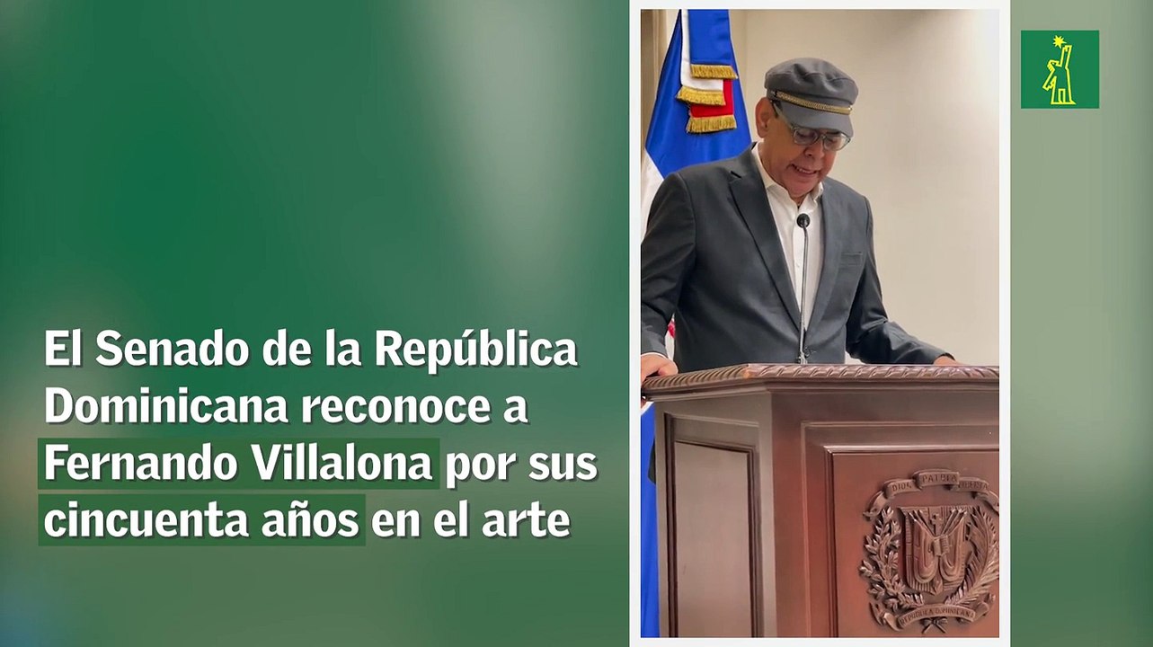 El Senado de la República Dominicana reconoce a Fernando Villalona por sus cincuenta años en el arte