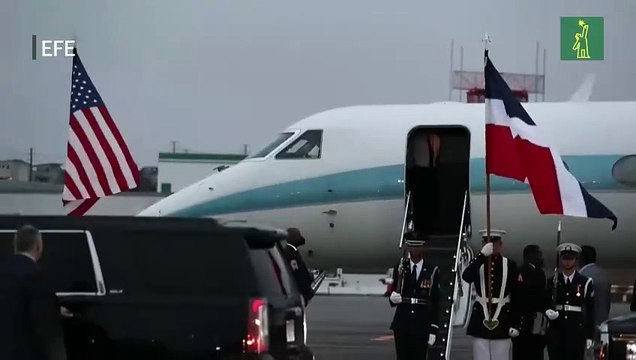 El presidente de República Dominicana Luis Abinader, llega a Los Ángeles para atender la Cumbre de Las Américas, tras atender el asesinato de uno de sus ministros