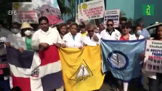 Marcha de médicos dominicanos finaliza con incidentes